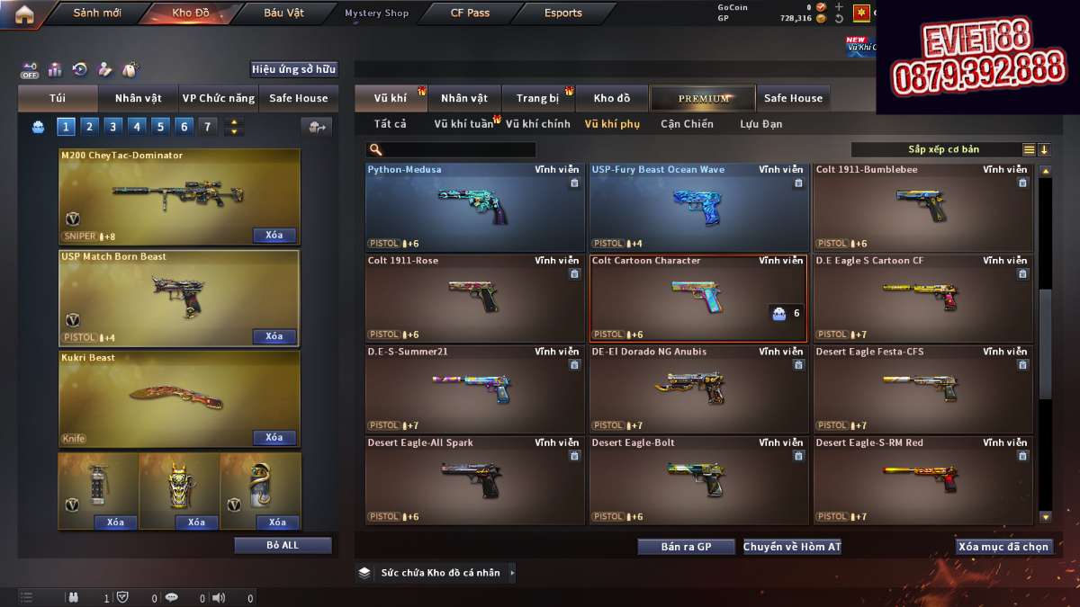 shop acc cf uy tin gia re